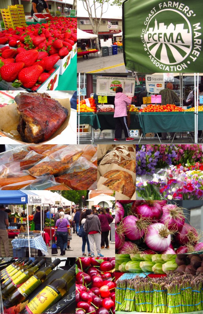 Composite of various photos from the 2018 Farmers Market